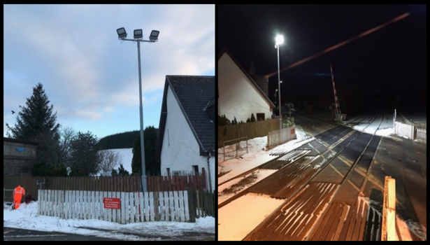 Network Rail Insch Lighting