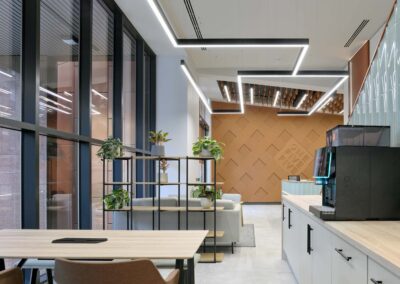 Feature Lighting for Reception Refurbishment at 155 St Vincent St Glasgow