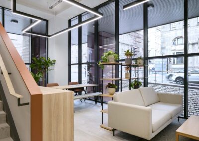 Feature Lighting for Reception Refurbishment at 155 St Vincent St Glasgow