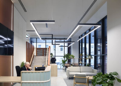 Feature Lighting for Reception Refurbishment at 155 St Vincent St Glasgow