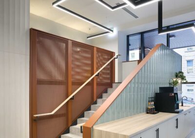 Feature Lighting for Reception Refurbishment at 155 St Vincent St Glasgow
