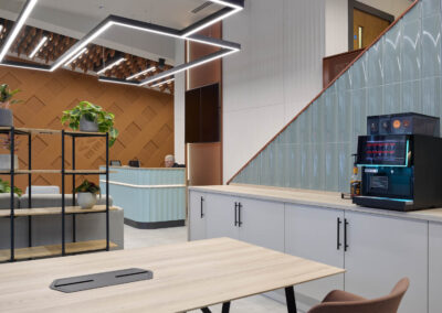 Feature Lighting for Reception Refurbishment at 155 St Vincent St Glasgow