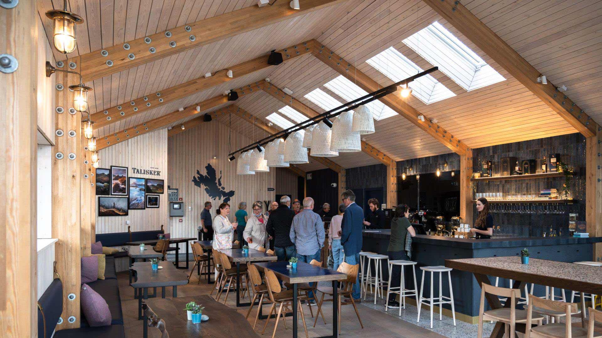 LED lighting for Talisker Distillery Visitor Centre Extension Isle Of Skye